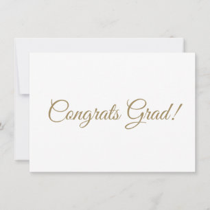 Glückwunsch grad gold skriptkalligrafie elegant karte