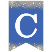 Glückwunsch Grad Herzlichen Glückwunsch Blue White Wimpelkette (Zweite Fahne)