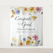 Glückwunsch Grad | Hintergrund für Wildblume Absch Wandteppich (Vorderseite)