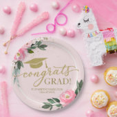 Glückwunsch Grad Hot Pink Bläsernparty Pappteller (Party)