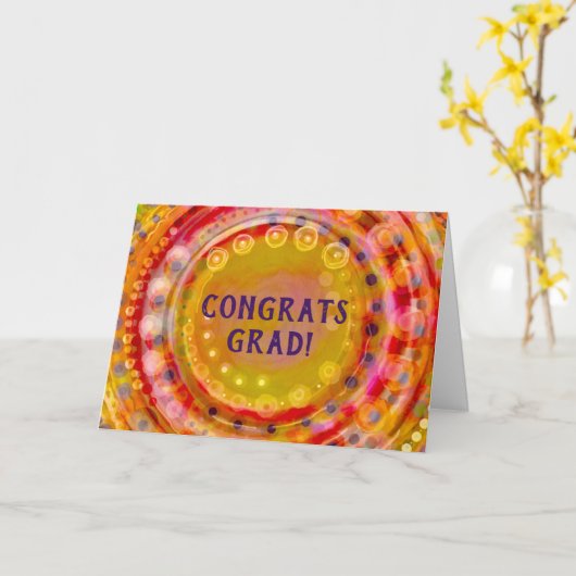 Glückwunsch Grad Karte (Gelbe Blume)