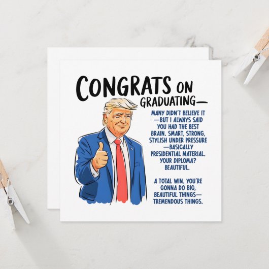 Glückwunsch Grad Karte (Vorderseite/Rückseite Beispiel)