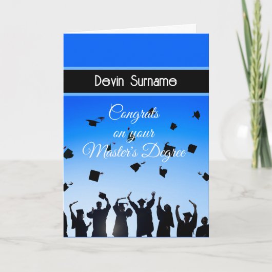 Glückwunsch Grad Karte (Vorderseite)