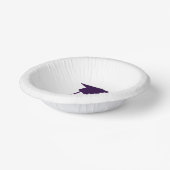 Glückwunsch Grad, Lila Papierschachteln Pappteller (Gewinkelt)