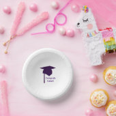 Glückwunsch Grad, Lila Papierschachteln Pappteller (Party)