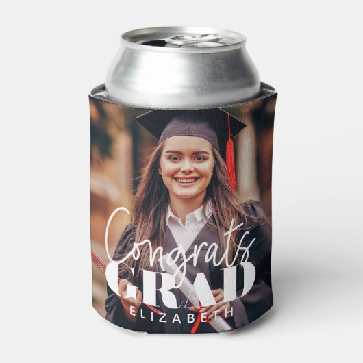 Glückwunsch Grad Modernes, benutzerdefiniertes Fot Dosenkühler (Kanne Vorderseite)