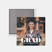 Glückwunsch Grad Modernes, benutzerdefiniertes Fot Magnet (Vorderseite/Rückseite)