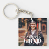 Glückwunsch Grad Modernes, benutzerdefiniertes Fot Schlüsselanhänger (Vorderseite)