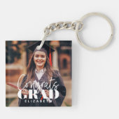 Glückwunsch Grad Modernes, benutzerdefiniertes Fot Schlüsselanhänger (Rückseite)