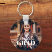 Glückwunsch Grad Modernes, benutzerdefiniertes Fot Schlüsselanhänger (Rückseite)