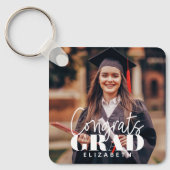 Glückwunsch Grad Modernes, benutzerdefiniertes Fot Schlüsselanhänger (Vorderseite)