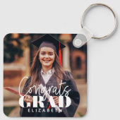 Glückwunsch Grad Modernes, benutzerdefiniertes Fot Schlüsselanhänger (Rückseite)