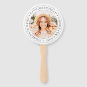 Glückwunsch Grad Modernes, benutzerfreundliches Fo Fächer (Vorderseite)