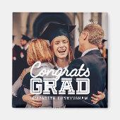 Glückwunsch Grad Modernes, einfaches, schlankes Fo Magnet (Vorne)