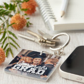 Glückwunsch Grad Modernes, einfaches, schlankes Fo Schlüsselanhänger (Vorderseite rechts)