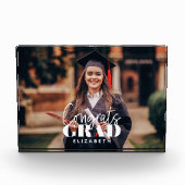 Glückwunsch Grad Modernes, einfaches Skript Fotoblock (Vorderseite)