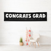 Glückwunsch Grad | Name und Jahr Banner (Insitu)