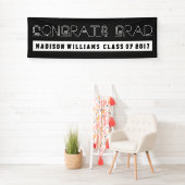 Glückwunsch Grad | Name und Jahr Banner (Insitu)