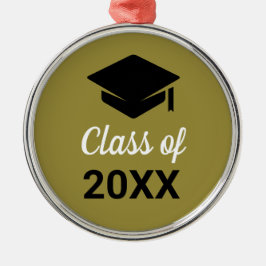 Glückwunsch Grad-Obergrenze Klasse eines Jahres Ornament Aus Metall