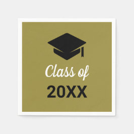 Glückwunsch Grad-Obergrenze Klasse eines Jahres Serviette