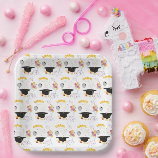 Glückwunsch Grad Pappteller (Party)