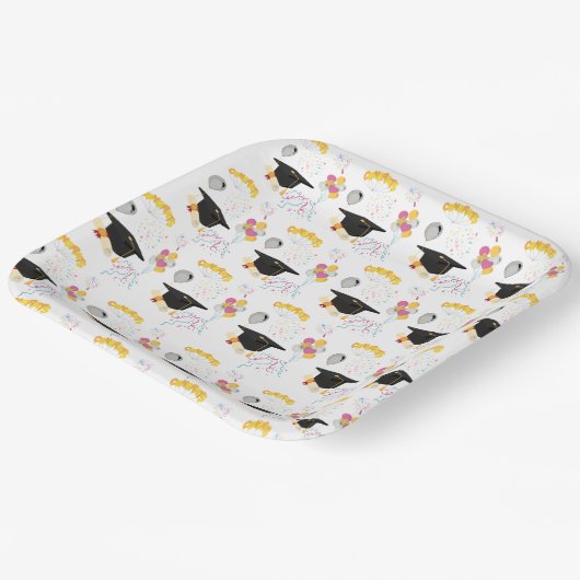 Glückwunsch Grad Pappteller (Gewinkelt)