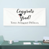 Glückwunsch Grad Personalisierter Abschluss Banner (Messe)