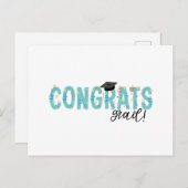 Glückwunsch Grad Postkarte (Vorne/Hinten)