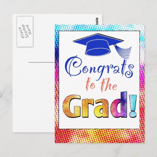 Glückwunsch Grad Postkarte (Vorne/Hinten)