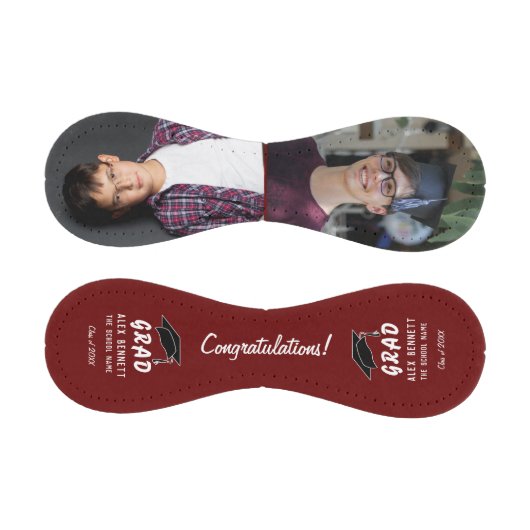 Glückwunsch Grad Red Graduation Cap 2 Foto Baseball (Paneele)