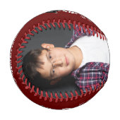 Glückwunsch Grad Red Graduation Cap 2 Foto Baseball (Vorderseite Links)