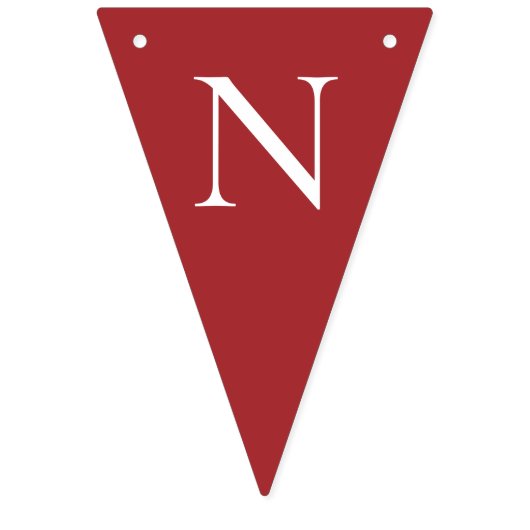 Glückwunsch Grad Red Wimpelkette (Dritte Fahne)