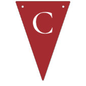 Glückwunsch Grad Red Wimpelkette (Erste Fahne)