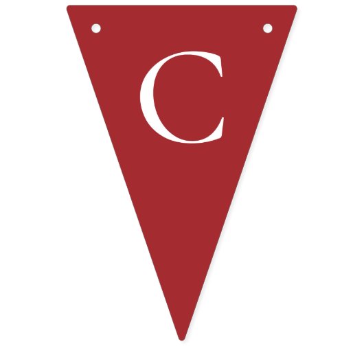 Glückwunsch Grad Red Wimpelkette (Erste Fahne)