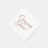 Glückwunsch grad Rose Gold benutzerdefinierte Skri Serviette (Ecke)