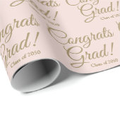 Glückwunsch grad rot rosa benutzerdefinierte Skrip Geschenkpapier (Rolleneckpunkt)