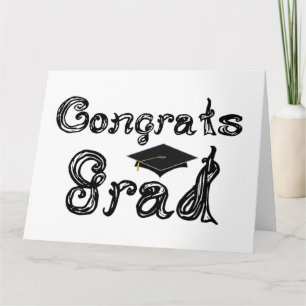 Glückwunsch Grad Schriftart Graduierung Cap Karte