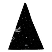 Glückwunsch Grad Schwarz-weiße Drehbuchschreiber P Partyhütchen (Rechts)