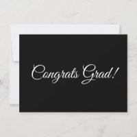 Glückwunsch grad Schwarz-weiße Kalligrafie elegant