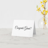 Glückwunsch grad schwarze Skripte Kalligrafie eleg Karte (Gelbe Blume)