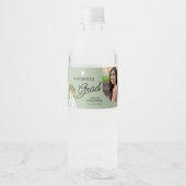 Glückwunsch Grad Script Moderner Artikel 2 Foto Wasserflaschenetikett (Vorderseite)