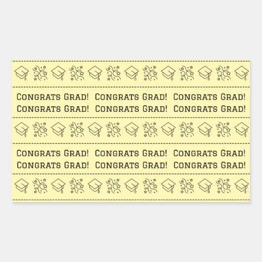 Glückwunsch Grad Sticker (Vorderseite)