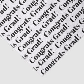 Glückwunsch grad weiß und schwarz moderne Typograf Seidenpapier (Detail)