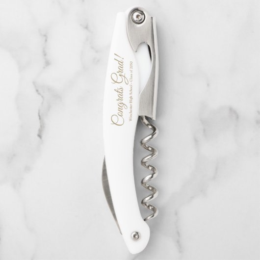 Glückwunsch grad White Gold benutzerdefinierte Skr Kellnermesser (Rückseite)