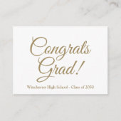 Glückwunsch Graden Gold Custom School Jahr Begleitkarte (Vorderseite)