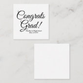 Glückwunsch Graden weißen schwarzen Sonderschüler Begleitkarte (Vorne/Hinten)