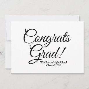 Glückwunsch Graden weißen schwarzen Sonderschüler  Karte