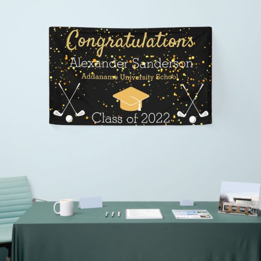 Glückwunsch Gradgolfers Abschluss Banner (Messeveranstaltung)