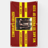 Glückwunsch Grads Wählen Sie Ihre Schulfarben und Banner (Vertikal)