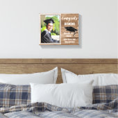 Glückwunsch Graduate 2020 Typ Foto Abschluss Wood Leinwanddruck (Insitu (Schlafzimmer))